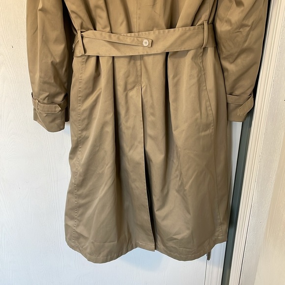 Vintage Christopher Hayes Men’s Tan Trench Coat Size 40R - Picture 12 of 16